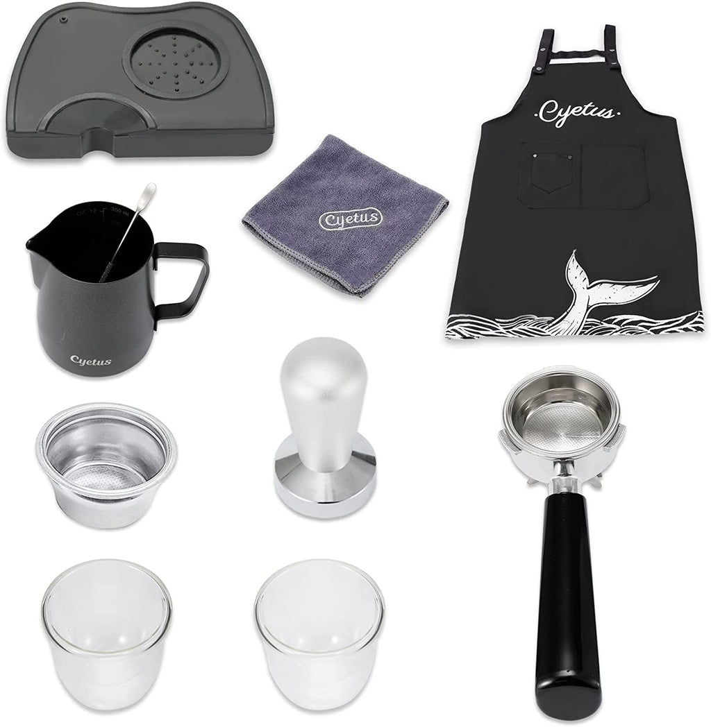 All in One Home Barista Semi-Auto Espresso Machine Black